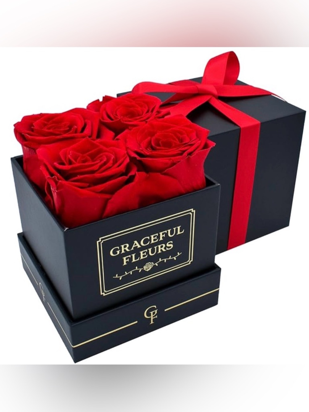 Preserved Red Roses PERFECT GIFT PERSONALIZE W YR PERFUME SEALED & NEW Unique!